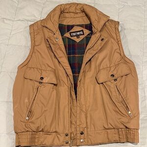 Vintage 90’s Flannel-Lined Puffer Vest Street Moves